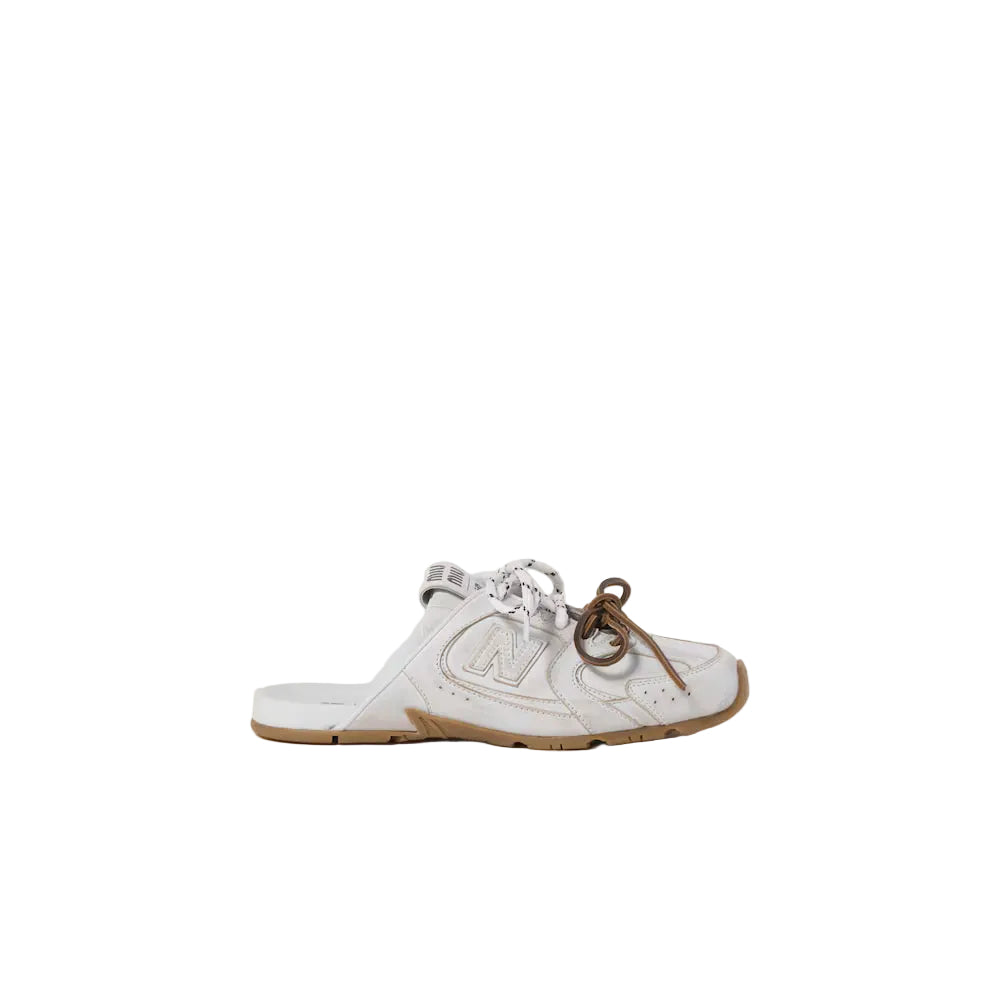 530 SL Mules – Bleached Leather & Gum Sole White Edition Women