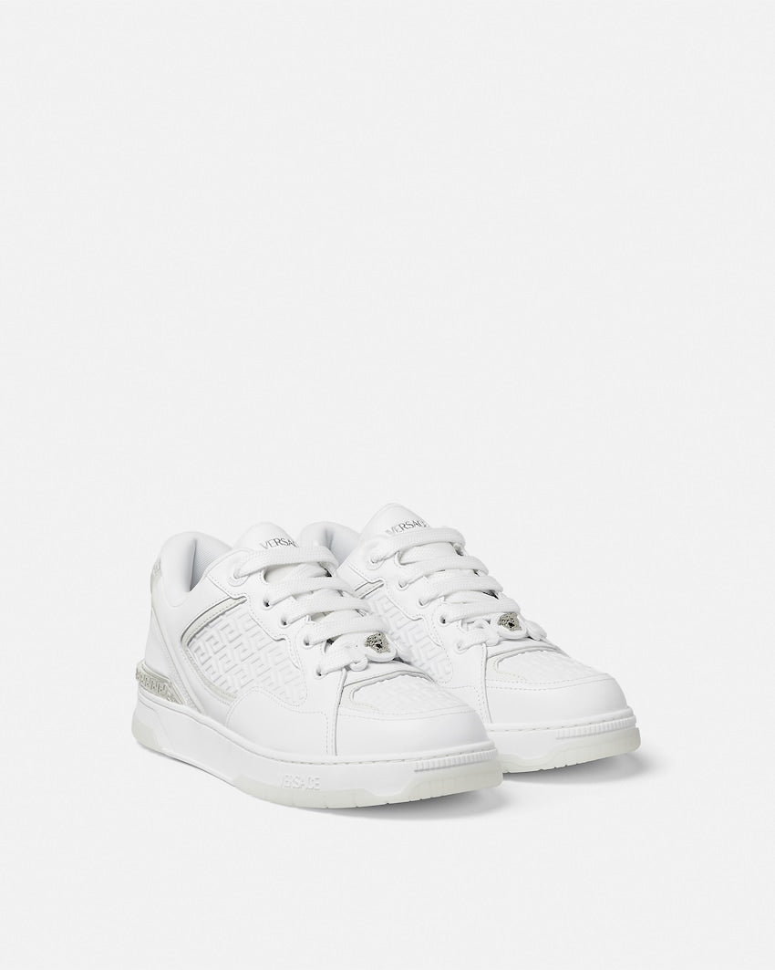 Biggie Basket Leather Sneakers Versasce