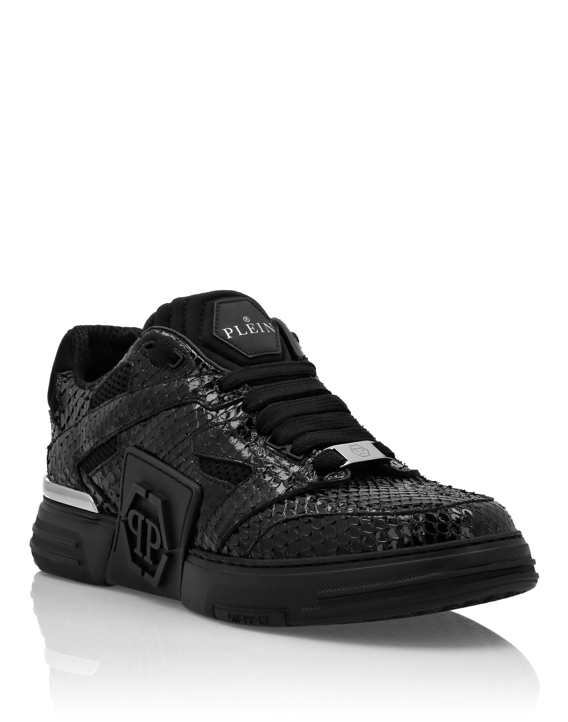 Plein Lo-Top Python Sneakers Phantom $Treet