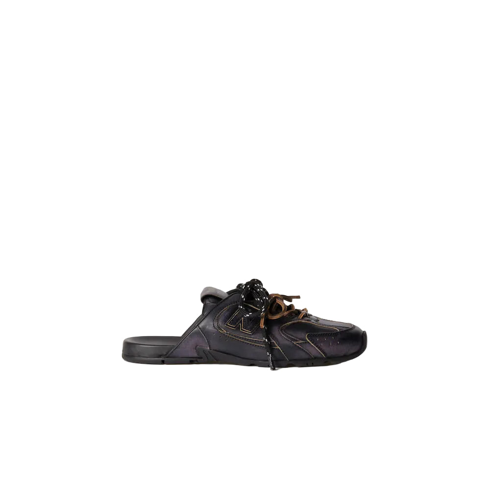 530 SL Mules – Bleached Leather & Gum Sole Black Edition Women