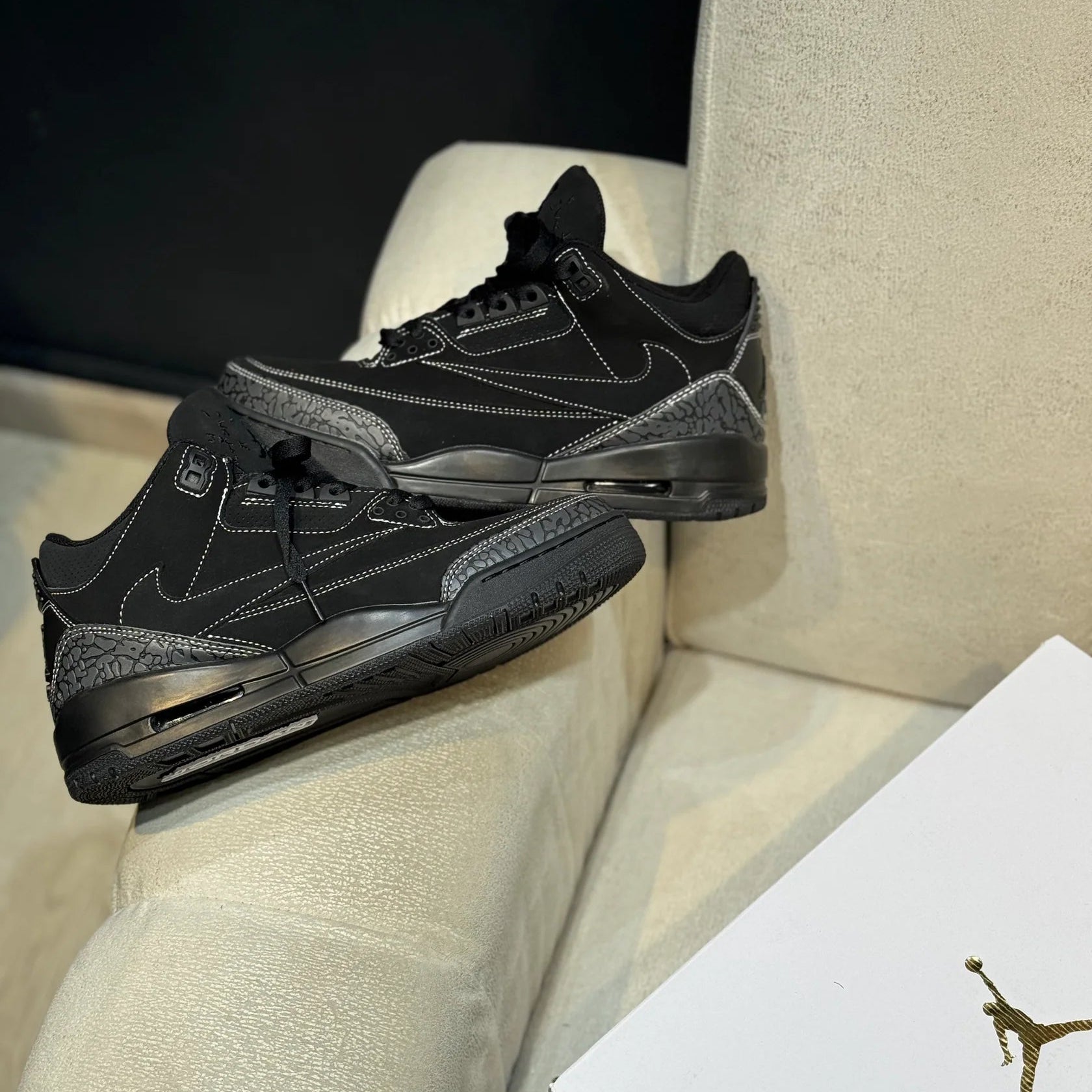 Jordan 3 Retro Travis Scott Black Sneakers