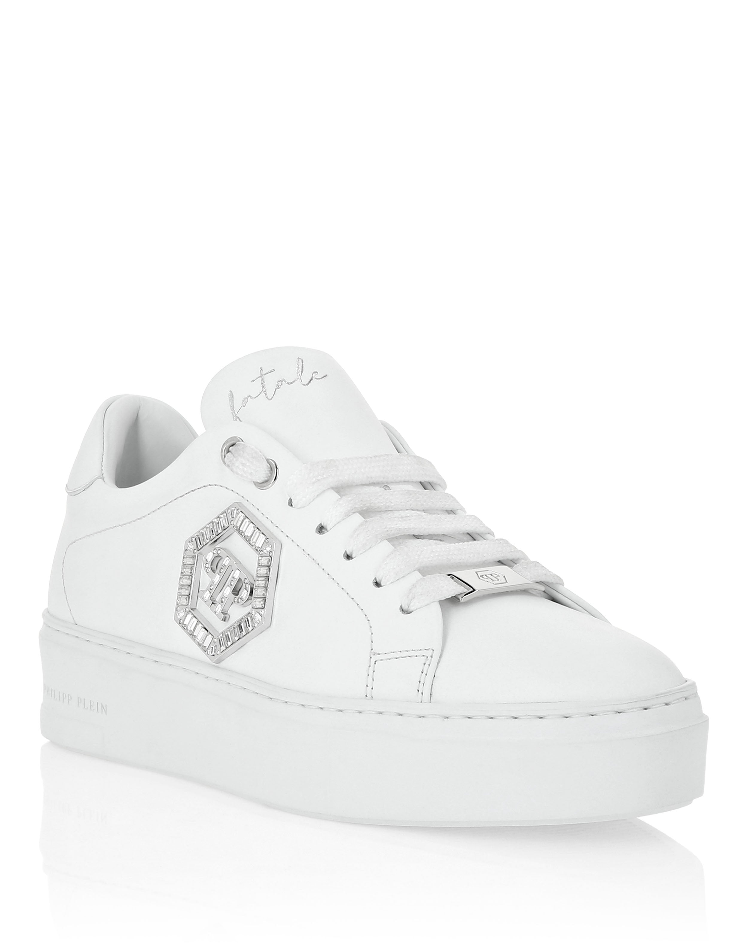 Plein Nappa Leather Low Top Sneakers Crystal Fatale