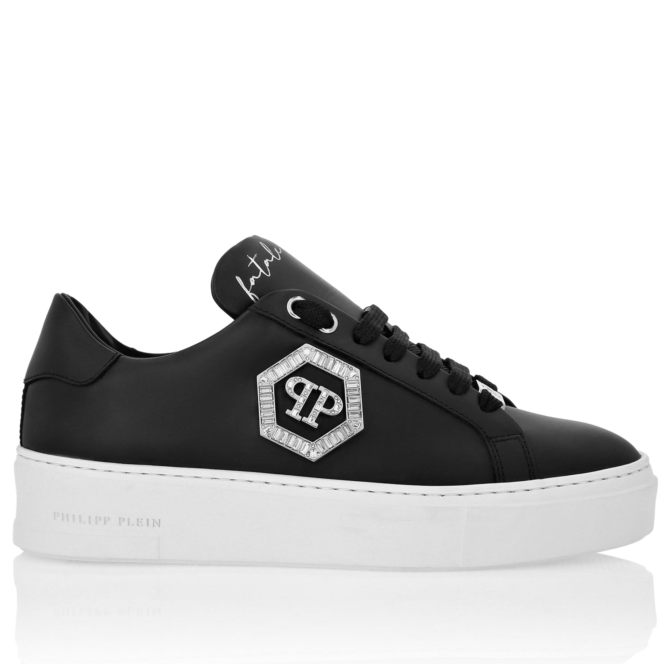Plein Nappa Leather Low Top Sneakers Crystal Fatale