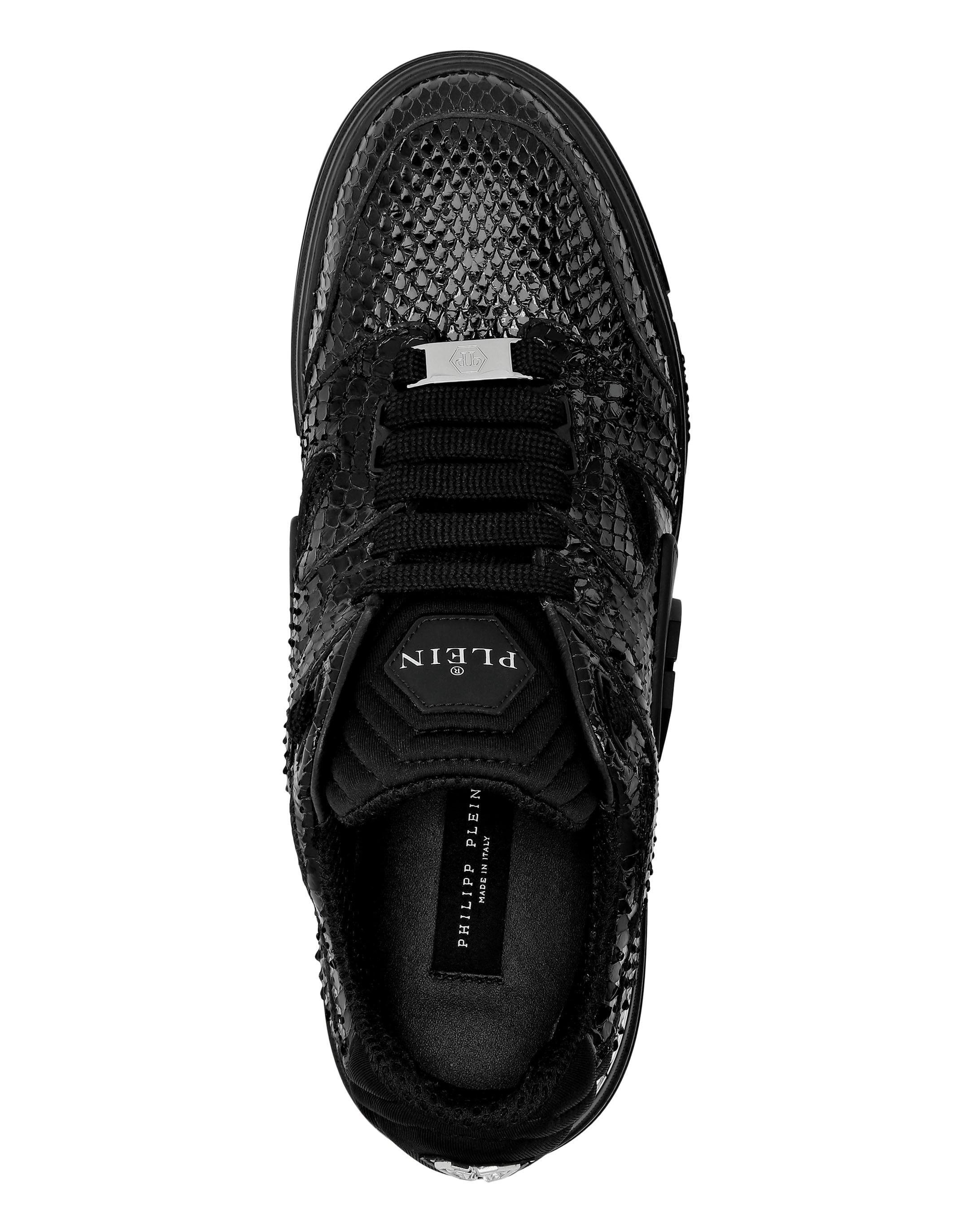 Plein Lo-Top Python Sneakers Phantom $Treet